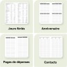 Agenda de Poche 2026 Semainier, format A6 18 x 9,8 cm, Petit Planner à livres sur 12 mois (D'Jan 2026 à Déc 2026-12 Mois), calen