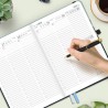 Agenda semainier 2026, format A4 28,6 x 21 cm, calendrier à livres sur 12 mois (D'Jan 2026 à Déc 2026-12 Mois), Couverture rigid