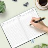 Agenda semainier 2026, format A5 21.3x14.6 cm, calendrier à livres sur 12 mois (D'Jan 2026 à Déc 2026-12 Mois), Couverture rigid