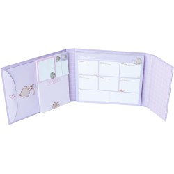 Grupo Erik - Set Bloc Notes Semainier Pusheen | Planner Hebdomadaire, Notes Adhésives| Papeterie de Bureau, Fournitures Scolaire