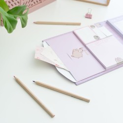Grupo Erik - Set Bloc Notes Semainier Pusheen | Planner Hebdomadaire, Notes Adhésives| Papeterie de Bureau, Fournitures Scolaire