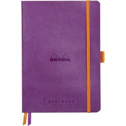 RHODIA 117579C - Carnet Souple Bullet Journal Goalbook Violet - A5 14,8 x 21 cm - Pointillés Dot - 240 pages - Papier Clairefont