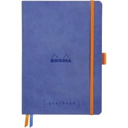 RHODIA 117577C - Carnet Souple Bullet Journal Goalbook Saphir - A5 14,8 x 21 cm - Pointillés Dot - 240 pages - Papier Clairefont