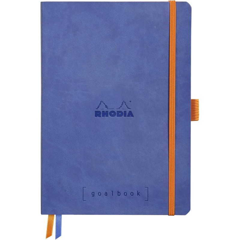 RHODIA 117577C - Carnet Souple Bullet Journal Goalbook Saphir - A5 14,8 x 21 cm - Pointillés Dot - 240 pages - Papier Clairefont