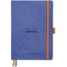 RHODIA 117577C - Carnet Souple Bullet Journal Goalbook Saphir - A5 14,8 x 21 cm - Pointillés Dot - 240 pages - Papier Clairefont