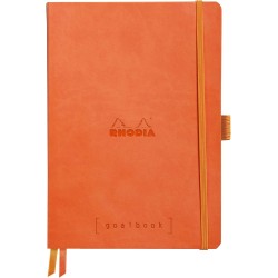 RHODIA 117583C - Carnet Souple Bullet Journal Goalbook Tangerine - A5 14,8 x 21 cm - Pointillés Dot - 240 pages - Papier Clairef