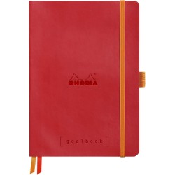 RHODIA 117582C - Carnet Souple Bullet Journal Goalbook Coquelicot - A5 14,8 x 21 cm - Pointillés Dot - 240 pages - Papier Claire