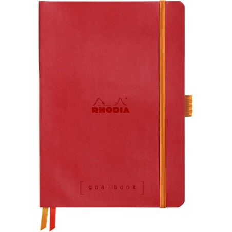 RHODIA 117582C - Carnet Souple Bullet Journal Goalbook Coquelicot - A5 14,8 x 21 cm - Pointillés Dot - 240 pages - Papier Claire