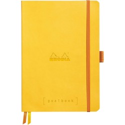 RHODIA 117585C - Carnet Souple Bullet Journal Goalbook Jonquille - A5 14,8 x 21 cm - Pointillés Dot - 240 pages - Papier Clairef