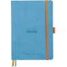 RHODIA 117576C - Carnet Souple Bullet Journal Goalbook Turquoise - A5 14,8 x 21 cm - Pointillés Dot - 240 pages - Papier Clairef