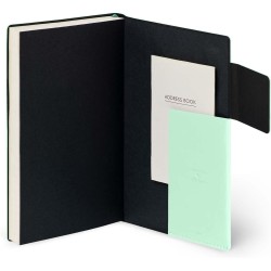 LEGAMI - Agenda journalier moyen 2026, Pastel Mint, 12 mois moyen, fermeture avec élastique, journal de janvier 2026 à décembre 