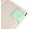 LEGAMI - Agenda journalier moyen 2026, Pastel Mint, 12 mois moyen, fermeture avec élastique, journal de janvier 2026 à décembre 