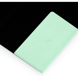 LEGAMI - Agenda journalier moyen 2026, Pastel Mint, 12 mois moyen, fermeture avec élastique, journal de janvier 2026 à décembre 