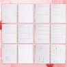 JUNART Beau planificateur et organisateur de mariage, 28 x 24 cm, planificateur de mariage rose détaillé avec autocollants, cade