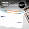Agenda journalier A5 – 50 feuilles détachables non datées | Organiseur avec priorités, liste de choses à faire, calendrier, note