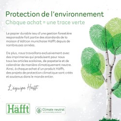 paper&you® A6 TO-DO bloc notes [feuille d'or] avec 50 pièces à déchirer - agenda journalier, organiseur - durable & respectueux 