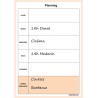 Bloc note To do list ou Planning semaine bleu ou marron 52 pages détachables A5 15x21 cm (Planning marron)
