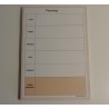 Bloc note To do list ou Planning semaine bleu ou marron 52 pages détachables A5 15x21 cm (Planning marron)