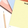 Bloc-notes To Do List, Liste de tâches – Planificateur Quotidien pour Organiser et Prioriser – 52 Feuilles Détachables Format A5