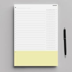 Habit Tracker Hebdomadaire A4 - Planificateur de Habitudes pour Maximiser Productivité et Bien-être. Cultivez Habitudes Positive