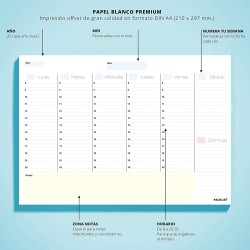 Planification Minimaliste (Semaine DIN A4 ES)