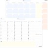 Planner Settimanale + Mensile Scrivania - Due Planning da Tavolo A4, Agenda Settimanale - Mensile - Weekly Monthly Planner - Age