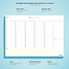Planner Settimanale + Mensile Scrivania - Due Planning da Tavolo A4, Agenda Settimanale - Mensile - Weekly Monthly Planner - Age