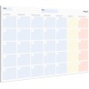 Planner Settimanale + Mensile Scrivania - Due Planning da Tavolo A4, Agenda Settimanale - Mensile - Weekly Monthly Planner - Age