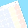 Planner Settimanale + Mensile Scrivania - Due Planning da Tavolo A4, Agenda Settimanale - Mensile - Weekly Monthly Planner - Age