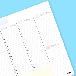 Planification Minimaliste (Semaine DIN A4 DE)