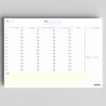 Weekly Planner Pad A4 - Stylish Undated Weekly Organiser, 52 Pages for Home, Study, Work & Family Plans - Minimalistic Timetable