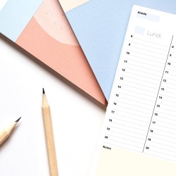 Planning Semaine A4 - Weekly Planner, Agenda To Do List Bloc Note - Agenda Semainier Francais - Planning Hebdomadaire Au Design 