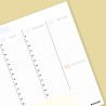 Planning Semaine A4 - Weekly Planner, Agenda To Do List Bloc Note - Agenda Semainier Francais - Planning Hebdomadaire Au Design 