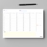 Agenda hebdomadaire PACKLIST sans date. Organisateur de semaine A4 avec Uren, Wekelijkse Bureauplanning - Agendas, agendas et ca