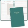 Agenda hebdomadaire non daté - Format A5 - Planning hebdomadaire avec liste de tâches - Large zone de notes - 52 feuilles en fra
