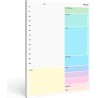 Undated Daily Planner A4 - Organiser Hourly Planner 52 Pp. for Home, Study, Work & Family Plans: Goal of the Day, TOP Priorities
