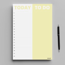 Planificateur Journalier Perpétuel A4: Agenda Jour par Page avec Horaire, Tâches & TO DO TODAY. Organisateur Journalier idéal po