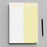 Planificateur Journalier Perpétuel A4: Agenda Jour par Page avec Horaire, Tâches & TO DO TODAY. Organisateur Journalier idéal po
