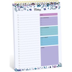 To Do List Pad - To Do List Notebook for Work with 52 Sheets, Undated Daily Planner Perfect for Daily Tasks and Goal Setting, To