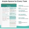 To Do List Pad - To Do List Notebook for Work with 52 Sheets, Undated Daily Planner Perfect for Daily Tasks and Goal Setting, To
