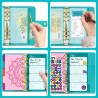 A6 budget Planner classeur de budget, livre de famille Envelope, Planner Money book avec films pour le planificateur financier S