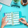 A6 budget Planner classeur de budget, livre de famille Envelope, Planner Money book avec films pour le planificateur financier S
