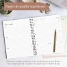 Rileys & Co Planificateur - Agenda Mensuel et Hebdomadaire, Couverture Flexible, Reliure à Double Spirale, Pages de Notes | Cale