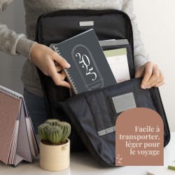 Rileys & Co Planificateur - Agenda Mensuel et Hebdomadaire, Couverture Flexible, Reliure à Double Spirale, Pages de Notes | Cale