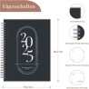 Rileys & Co 2025 Planificateur - Agenda Mensuel et Hebdomadaire, Couverture Flexible, Reliure à Double Spirale, Pages de Notes, 