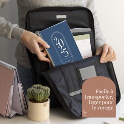 Rileys & Co Planificateur - Agenda Mensuel et Hebdomadaire, Couverture Flexible, Reliure à Double Spirale, Pages de Notes | Cale
