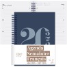 Rileys & Co Planificateur - Agenda Mensuel et Hebdomadaire, Couverture Flexible, Reliure à Double Spirale, Pages de Notes | Cale