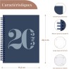 Rileys & Co Planificateur - Agenda Mensuel et Hebdomadaire, Couverture Flexible, Reliure à Double Spirale, Pages de Notes | Cale