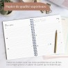 Rileys & Co Planificateur - Agenda Mensuel et Hebdomadaire, Couverture Flexible, Reliure à Double Spirale, Pages de Notes | Cale