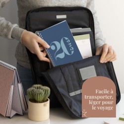 Rileys & Co Planificateur - Agenda Mensuel et Hebdomadaire, Couverture Flexible, Reliure à Double Spirale, Pages de Notes | Cale